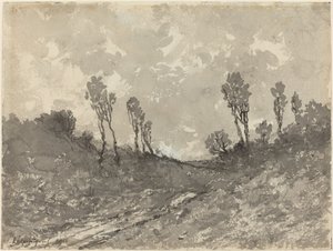 Strada a Hérisson da Henri Joseph Harpignies
