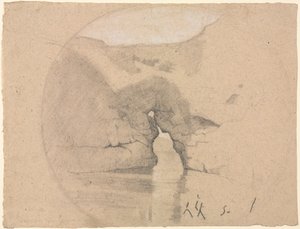 Sorrento, Bagni della Regina Giovanna da Henri Joseph Harpignies