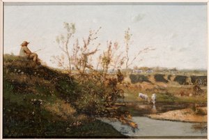 Il Luogo di Abbeveraggio da Henri Joseph Harpignies