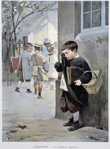 In restrizione - acquerello di Geoffroy in "Le Figaro Illustré", maggio 1901