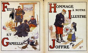 Fuoco e gavetta, e tributo al Maresciallo Joffre, illustrazione da 