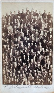 Il primo parlamento italiano 1861 da Henri Le Lieure