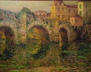 Il ponte di Clisson al crepuscolo da Henri Le Sidaner