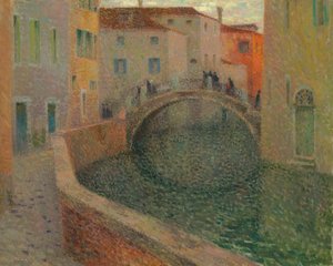 Il piccolo canale, sera grigia, Venezia, 1907