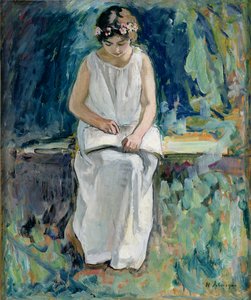 Ragazza che legge da Henri Lebasque