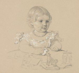 Ritratto di un bambino da Henri Lehmann