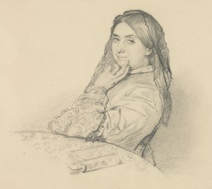 Ritratto di sua madre, 1851 da Henri Lehmann