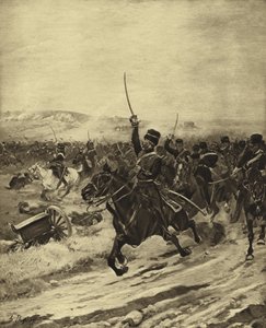 Carica della Brigata Leggera, Battaglia di Balaclava, 1854 (incisione)