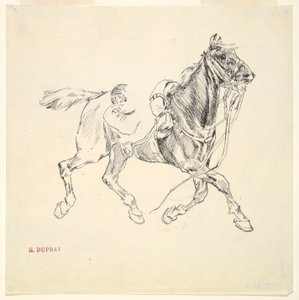 Cavallo militare da Henri Louis Dupray