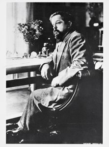 Ritratto del compositore e pianista francese Claude Debussy da Henri Manuel