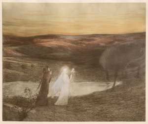 Dante incontra Beatrice, 1898 da Henri Martin