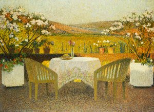 La terrazza a Marquayrol, 1920 da Henri Martin