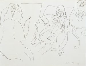 Artista con modella da Henri Matisse