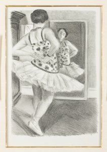 Ballerina riflessa nello specchio
