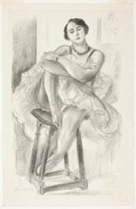 Danzatrice seduta su uno sgabello, da Dieci danzatrici da Henri Matisse