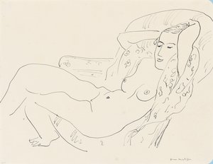 Nudo femminile, braccia alzate da Henri Matisse