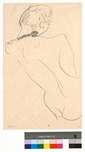 Figura di schiena con collana nera da Henri Matisse