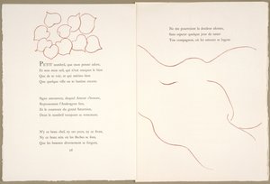 Florilège degli Amours di Ronsard, 29 novembre da Henri Matisse