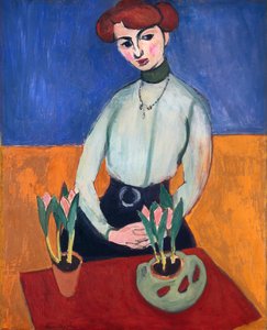 Ragazza con tulipani da Henri Matisse