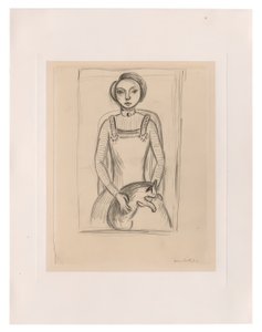 Ragazza con gatto da Henri Matisse
