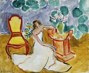 Ragazza con il vestito bianco da Henri Matisse