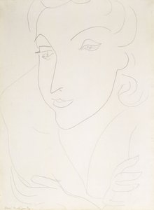 Testa di giovane donna