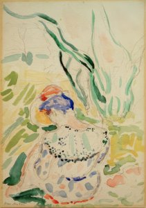 Giovane donna seduta di spalle (Madame Matisse) da Henri Matisse