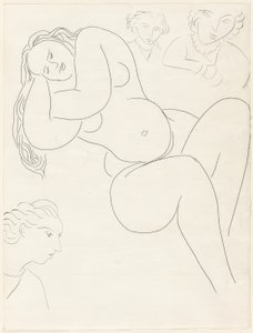 Le Sonneur, ottavo piatto da Poesie di Mallarmé da Henri Matisse