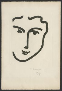 Nadia dal sorriso giocoso da Henri Matisse