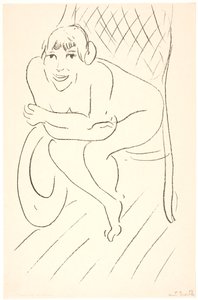 Donna nuda su una sedia a dondolo da Henri Matisse