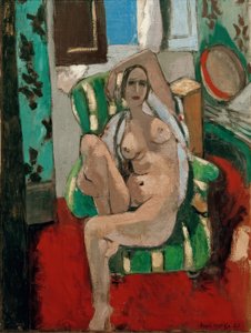 Nudo seduto con tamburello da Henri Matisse