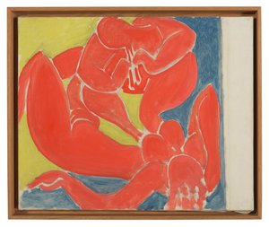 Ninfa e fauna rossa (in cornice) da Henri Matisse