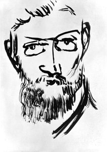 Autoritratto di Henri Matisse (1869-1954), 1900 circa (disegno) da Henri Matisse
