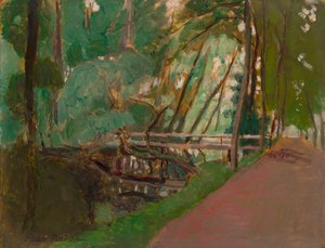 Sous-bois, 1902-1903 circa (olio su carta appoggiata su pannello)