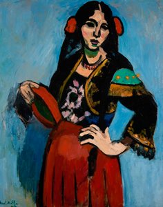 Donna spagnola con tamburello da Henri Matisse