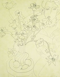 Studio per Anemoni e Donna, Armonia in blu da Henri Matisse