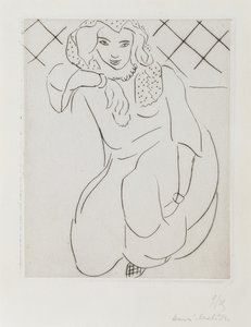 Donna orientale velata inginocchiata da Henri Matisse