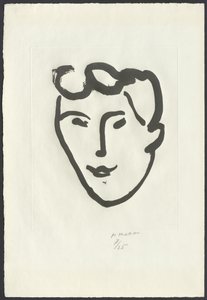 Volto di donna [Maschera con rotoli] da Henri Matisse