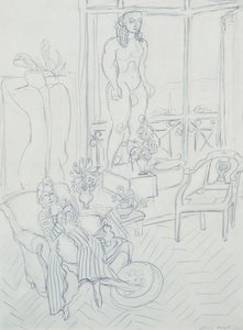 Donna in un interno; Hotel Regina, Cimiez, Nizza da Henri Matisse