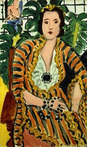 Donna con gioiello blu (Helene Galitzine con pietra preziosa) da Henri Matisse