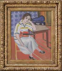 Donna con violino, 1921-23 circa (olio su tela)