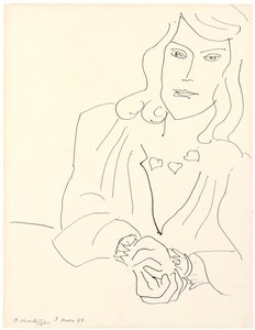 Testa di donna con collana da Henri Matisse