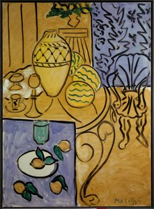Interno giallo e blu 1946 (olio su tela) da Henri Matisse