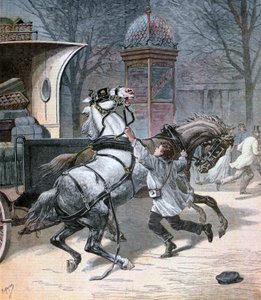 Un giovane coraggioso, Parigi, 1892 da Henri Meyer