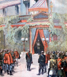 Annuncio sulla salute dello zar Alessandro di Russia, Palazzo di Livadia, San Pietroburgo, Russia, 1894