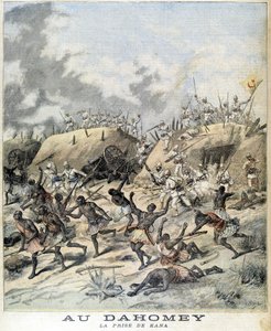 A Dahomey (ora Benin), la cattura di Kana - in "Le Petit Journal" del 19/11/1892