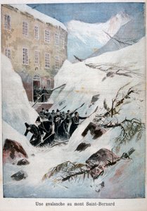 Valanga al Monte San Bernardo, Svizzera, 1897 da Henri Meyer