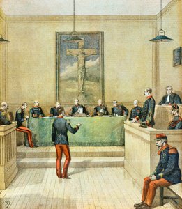Il capitano Dreyfus davanti al Consiglio di Guerra