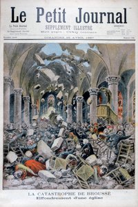 Crollo di una chiesa, Brousse, Francia da Henri Meyer