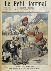 Egitto: le riserve di debito vanno in fumo - in "Le Petite Journal" del 14/06/1896 da Henri Meyer